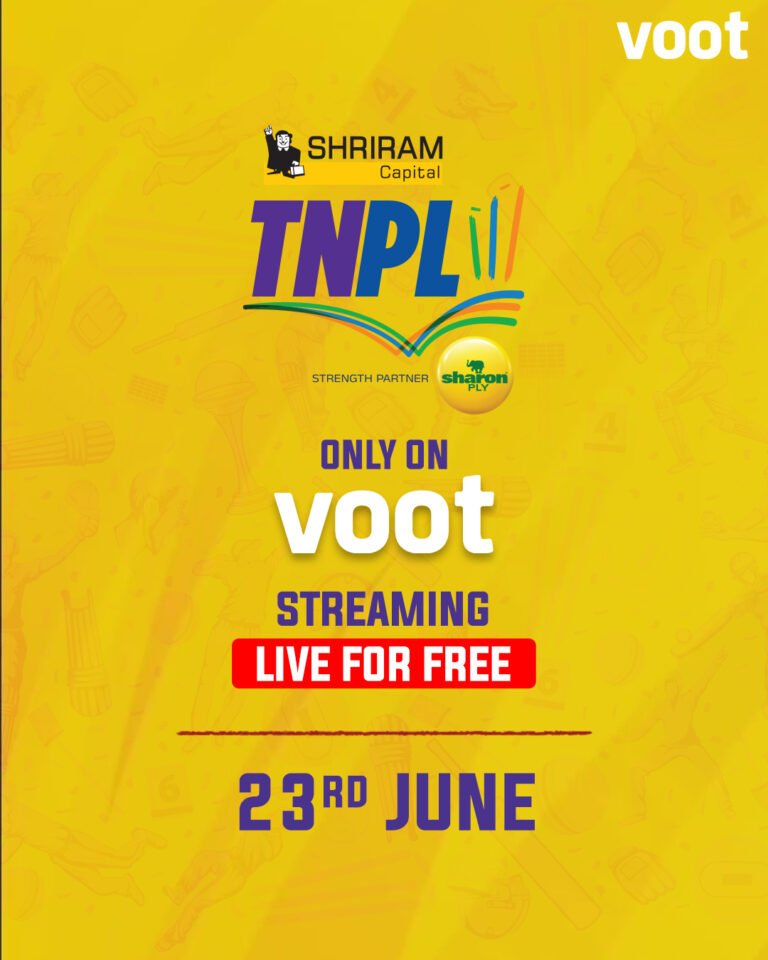 Voot to live stream the Tamil Nadu Premier League