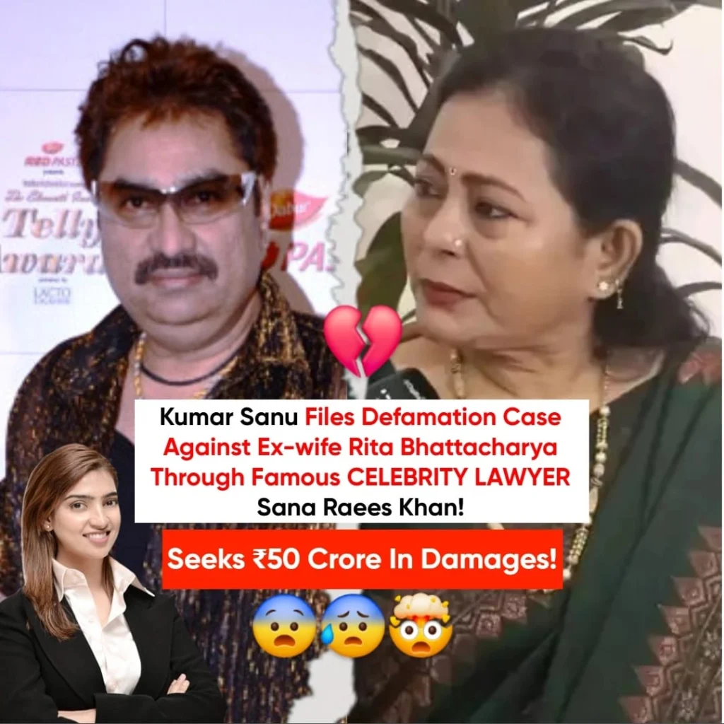Kumar Sanu Files ₹50 Crore Defamation Suit Against Former Wife Over Alleged False Statements